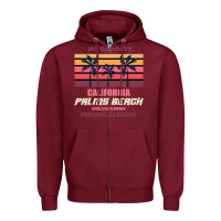 Burgundy California Zipper Hoodie - Bettercallsaul