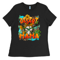 Black desert mama   leopard Ladies Tee - AdoDesignShop