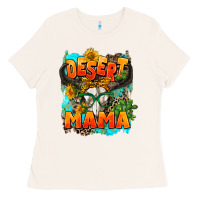 Bone desert mama   leopard Ladies Tee - AdoDesignShop
