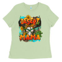 Matcha desert mama   leopard Ladies Tee - AdoDesignShop