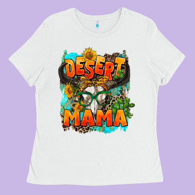 Desert Mama   Leopard Ladies Tee Designed By Adodesignshop