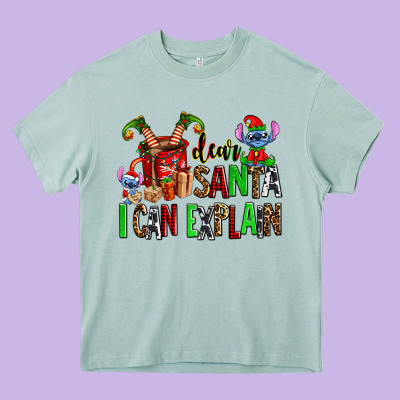 Cup Of Chocolate And  With Christmas Stitch Elf Heavy Core Tee Designed By Adodesignshop