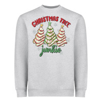 Heather Grey christmas tree junkie Heavyweight Sweatshirt - MaliasSmallBusiness