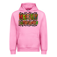Fuchsia Pink merry christmas Urban Hoodie - FaDigitalArtStudio