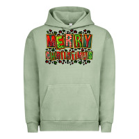 Pigment Oil Green merry christmas Urban Hoodie - FaDigitalArtStudio