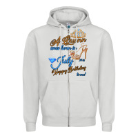 Dove Grey A Queen Was Born In July 24th Happy Birthday Zipper Hoodie - Bettercallsaul