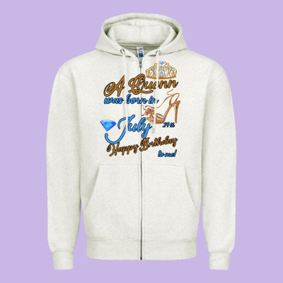 A Queen Was Born In July 24th Happy Birthday Zipper Hoodie Designed By Bettercallsaul