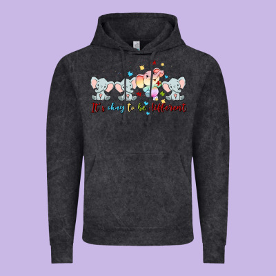 It's Okay To Be Different Vintage Hoodie Designed By Maliassmallbusiness
