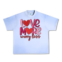 Grape Ice love more worry less Urban Heavy Tee - MaliasSmallBusiness