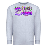 Heather Grey mardi gras cruise Premium Sweatshirt - CowGirlArtShop