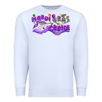 White mardi gras cruise Premium Sweatshirt - CowGirlArtShop