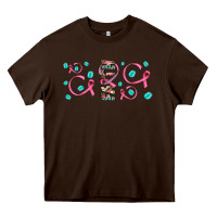 Chocolate Brown faith ribbon gemstone Heavy Core Tee - JahusDesignShop