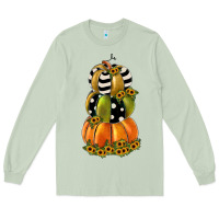Matcha pumpkin polka dot, sunflower Long Sleeve Tee - JahusDesignShop