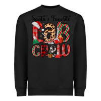 Black santa s favorite lab crew Heavyweight Sweatshirt - MaliasSmallBusiness