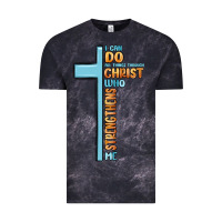 Cloud Black i can do all things through christ who strengthens Vintage Tee - MaliasSmallBusiness