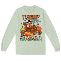 Matcha turkey and touchdowns Long Sleeve Tee - MaliasSmallBusiness