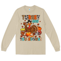 Mushroom turkey and touchdowns Long Sleeve Tee - MaliasSmallBusiness