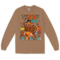 Toasted Coconut turkey and touchdowns Long Sleeve Tee - MaliasSmallBusiness