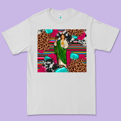 San Judas Leopard Cowhide Tumbler Premium Tee Designed By Jahusdesignshop