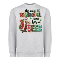 Heather Grey the most wonderful time for a beer Heavyweight Sweatshirt - MaliasSmallBusiness