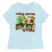 Baby Blue making memories one campsite at a time Ladies Tee - AdoDesignShop
