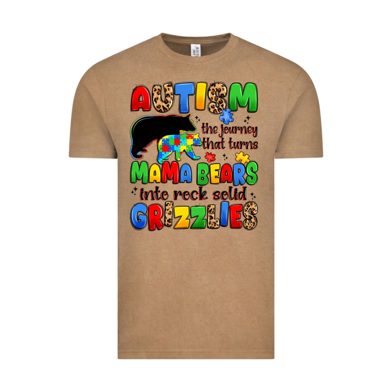 Autism The Journey That Turns Mama Bears Vintage Tee by JahusDesignShop | Teevron