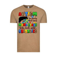 Vintage Coffee autism the journey that turns mama bears Vintage Tee - JahusDesignShop