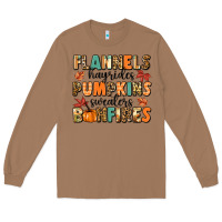 Toasted Coconut flannels hayrides pumpkinsbonfires Long Sleeve Tee - MaliasSmallBusiness