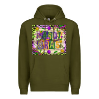 Army Green mardi gras Premium Hoodie - CowGirlArtShop