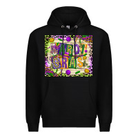 Black mardi gras Premium Hoodie - CowGirlArtShop