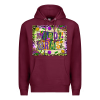 Burgundy mardi gras Premium Hoodie - CowGirlArtShop