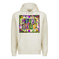 Oatmeal Heather mardi gras Premium Hoodie - CowGirlArtShop
