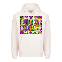 Pale Pink mardi gras Premium Hoodie - CowGirlArtShop