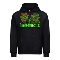 Black Shake Your Shamrocks Urban Hoodie - FaDigitalArtStudio