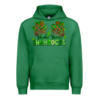 Emerald Shake Your Shamrocks Urban Hoodie - FaDigitalArtStudio