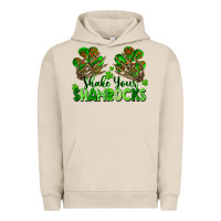 Pigment French Oak Shake Your Shamrocks Urban Hoodie - FaDigitalArtStudio