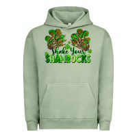 Pigment Oil Green Shake Your Shamrocks Urban Hoodie - FaDigitalArtStudio