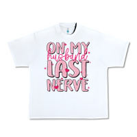 White on my husband last nerve Urban Heavy Tee - MaliasSmallBusiness