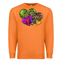 Carrot mardi gras hearts cg (1) Premium Sweatshirt - CowGirlArtShop