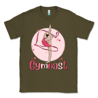 Army Green gymnast Classic Tee - MaliasSmallBusiness