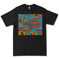 Black sunflower gemstone serape tumbler Premium Tee - AdoDesignShop
