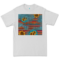 Dove Grey sunflower gemstone serape tumbler Premium Tee - AdoDesignShop