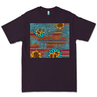 Plum sunflower gemstone serape tumbler Premium Tee - AdoDesignShop