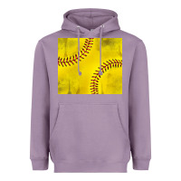 Lavender distressed softball pattern Heavyweight Hoodie - TumblerDesignByShophia