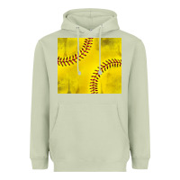 Matcha distressed softball pattern Heavyweight Hoodie - TumblerDesignByShophia