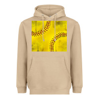 Mushroom distressed softball pattern Heavyweight Hoodie - TumblerDesignByShophia