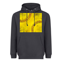Smoke distressed softball pattern Heavyweight Hoodie - TumblerDesignByShophia