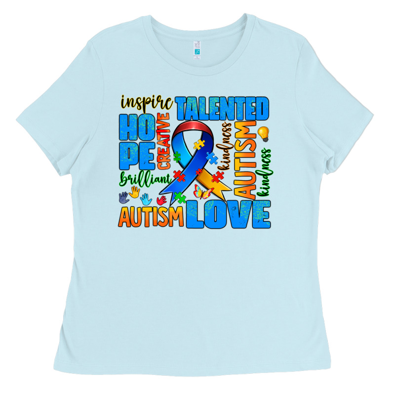 Autism  Words Ladies Tee by AdoDesignShop | Teevron