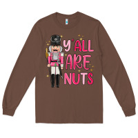 Chestnut yall are nuts Long Sleeve Tee - MaliasSmallBusiness