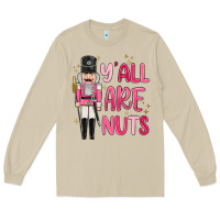 Mushroom yall are nuts Long Sleeve Tee - MaliasSmallBusiness
